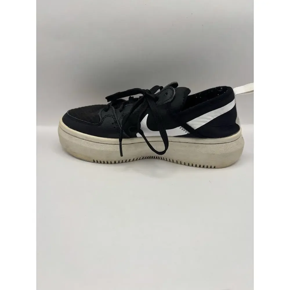Nike Court Vision Alta TXT Black And White Sneakers Women Size 8